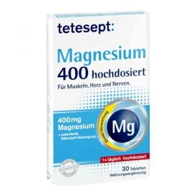 Tetesept Magnesium 400 hochdosiert Filmtabletten (30 stk) – PZN 2397970 из Германии