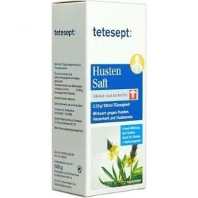 Tetesept Hustensaft Bronchial-activ alkohol- und zuckerfrei (140 g) – PZN 2461024 из Германии