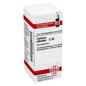 Tartarus Stibiatus C 30 Globuli (10 g) – PZN 2932759 из Германии