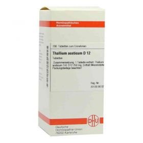 Thallium Acet. D 12 Tabletten (200 stk) – PZN 2932819 из Германии