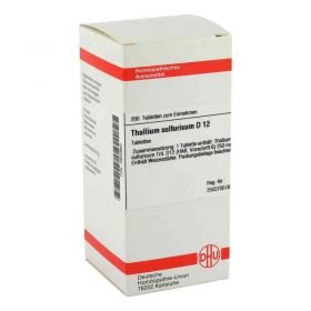 Thallium Sulf. D 12 Tabletten (200 stk) – PZN 2932860 из Германии