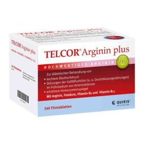 Telcor Arginin plus Filmtabletten (240 stk) – PZN 3104757 из Германии
