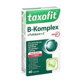 Taxofit Vitamin B Komplex Depot Tabletten (40 stk) – PZN 3752870 из Германии