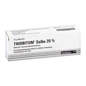 Thiobitum Salbe 20% (25 g) – PZN 4026999 из Германии