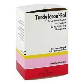 Tardyferon-Fol (100 stk) – PZN 9627597 из Германии