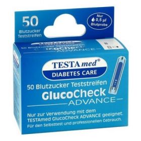 Testamed Glucocheck Advance Teststreifen (50 stk) – PZN 9670073 из Германии