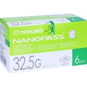 TERUMO NANOPASS 32.5 Pen Kanüle 0.22x6 mm, 100 ST – PZN 10022422 из Германии