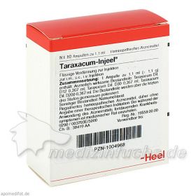 TARAXACUM INJ, 10 ST – PZN 1004968 из Германии