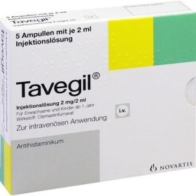 Tavegil Ampullen, 5X2 ML – PZN 10130643 из Германии