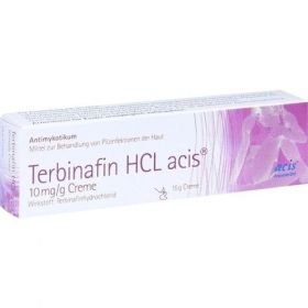 Terbinafin HCL acis 10mg/g Creme, 15 G – PZN 10274081 из Германии
