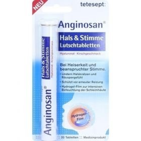 tetesept Anginosan Hals&Stimme Lutschtabletten, 20 ST – PZN 11160675 из Германии