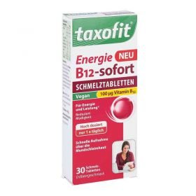Taxofit Energie B12-sofort Schmelztabletten (30 stk) – PZN 11541472 из Германии