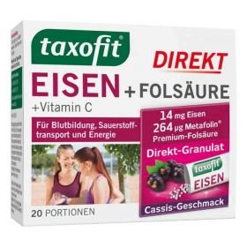 Taxofit Eisen+folsäure Direkt-granulat (20 stk) – PZN 14136743 из Германии