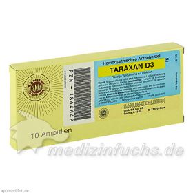 TARAXAN D3 Flüssige Verdünnung zur Injektion, 10X1 ML – PZN 1864642 из Германии