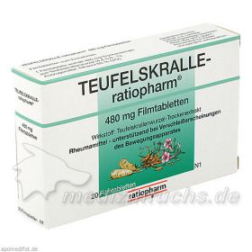 TEUFELSKRALLE-ratiopharm, 20 ST – PZN 2940718 из Германии