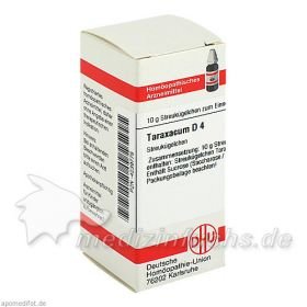 TARAXACUM D 4, 10 G – PZN 4239778 из Германии