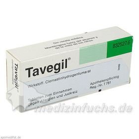 Tavegil, 20 ST – PZN 600651 из Германии