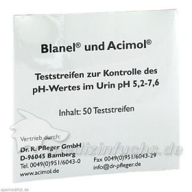 Teststreifenheft z. Bestimmung d. Urin-ph-Wertes, 50 ST – PZN 818290 из Германии