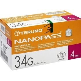 TERUMO NANOPASS 34 Penkanüle 34G 0.18X4mm, 100 ST – PZN 9771265 из Германии