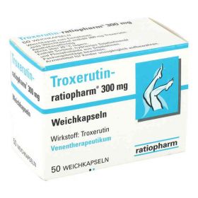 Troxerutin-ratiopharm 300mg (50 stk) – PZN 1675504 из Германии