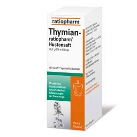 THYMIAN-ratiopharm Hustensaft (100 ml) – PZN 7632499 из Германии