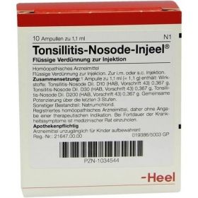 TONSILLITIS NOS INJ, 10 ST – PZN 1034544 из Германии