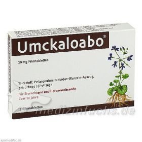 Umckaloabo 20mg Filmtabletten, 15 ST – PZN 148814 из Германии