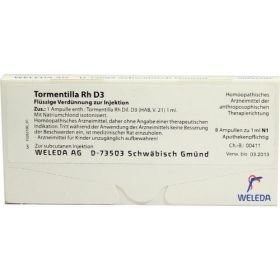 TORMENTILLA RH D 3, 8X1 ML – PZN 1627020 из Германии