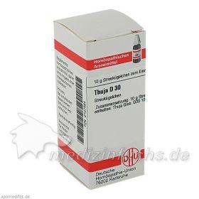 THUJA D30, 10 G – PZN 2229480 из Германии