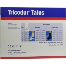 Tricodur Talus Bandage weiß-blau links M, 1 ST – PZN 3094332 из Германии
