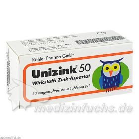 UNIZINK 50, 50 ST – PZN 3441621 из Германии