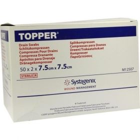 TOPPER Schlitzkompr. ster. 7.5x7.5cm, 50X2 ST – PZN 4515988 из Германии