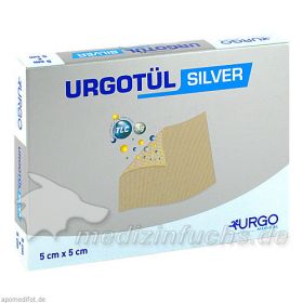 Urgotül Silver 5x5cm, 10 ST – PZN 5046461 из Германии