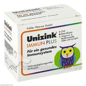 Unizink Immun Plus, 1X60 ST – PZN 5489336 из Германии