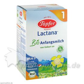 Töpfer Lactana Bio 1, 600 G – PZN 6081896 из Германии