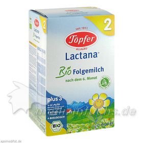 Töpfer Lactana Bio 2, 600 G – PZN 6081910 из Германии