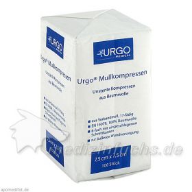 URGO MULLKOMPR 7.5X7.5CM, 100 ST – PZN 6187910 из Германии