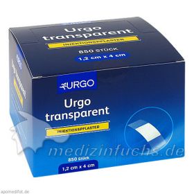 URGO TRANSPARENT INJEKTIONSPFLASTER 1.2X4cm, 850 ST – PZN 8447769 из Германии