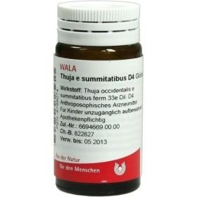 THUJA E SUMMITATIBUS D 4, 20 G – PZN 8788074 из Германии