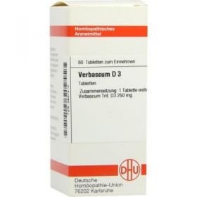 Verbascum D 3 Tabletten (80 stk) – PZN 2637210 из Германии