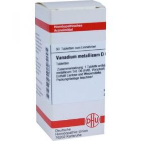 Vanadium Metallicum D 6 Tabletten (80 stk) – PZN 7183009 из Германии