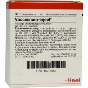 VACCININUM Injeel Ampullen, 10 ST – PZN 1070623 из Германии