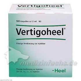 VERTIGOHEEL Ampullen, 100 ST – PZN 1088913 из Германии