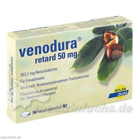 VENODURA retard 50 mg Tabl., 50 ST – PZN 1393148 из Германии