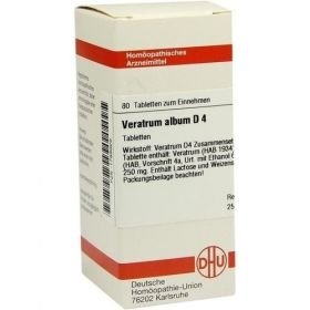 VERATRUM ALBUM D 4 Tabletten, 80 ST – PZN 1788929 из Германии