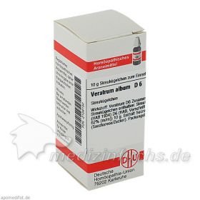 VERATRUM ALBUM D 6 Globuli, 10 G – PZN 2108150 из Германии