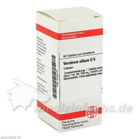 VERATRUM ALBUM D 6 Tabletten, 80 ST – PZN 2108173 из Германии