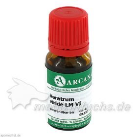 VERATRUM VIRIDE LM 6 Dilution, 10 ML – PZN 2604251 из Германии