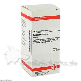 VERATRUM ALBUM D 6 Tabletten, 200 ST – PZN 2812825 из Германии