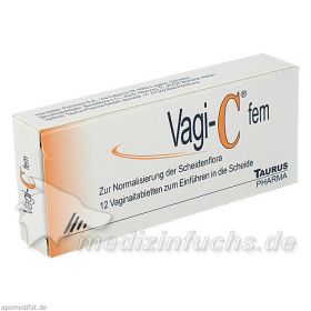 VAGI C Fem Vaginaltabletten, 12 ST – PZN 2820167 из Германии